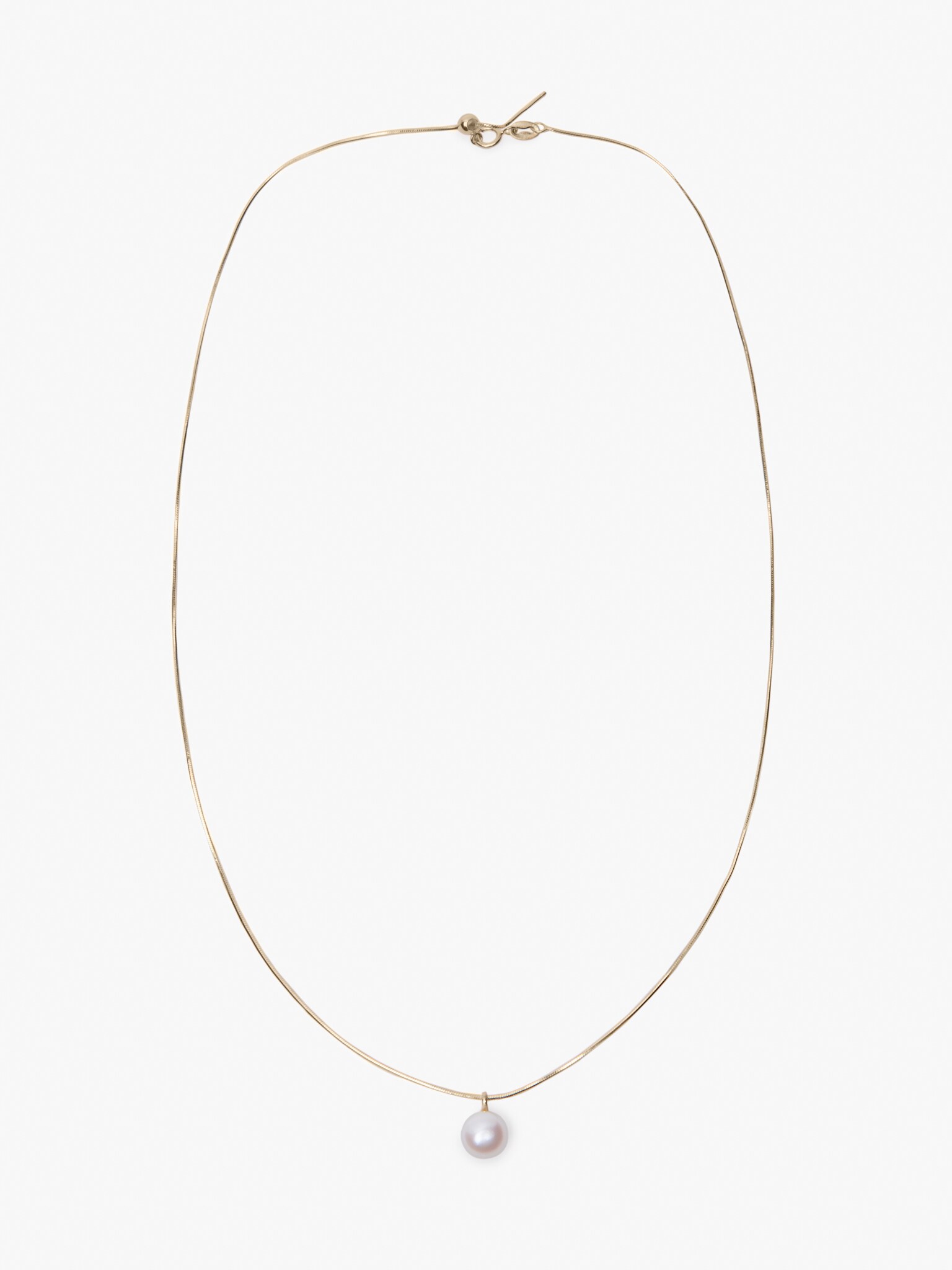 Гладкая цепочка с подвеской-жемчужиной :: LICHI - Online fashion store